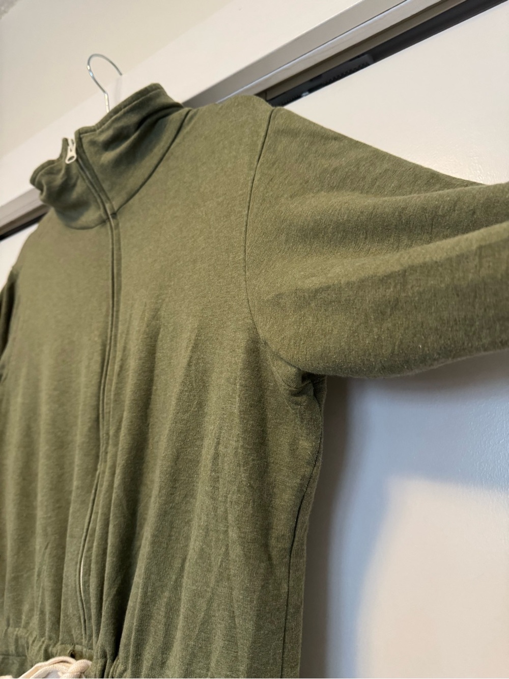 Smash + Tess Full Zip Jogger Jumpsuit Romper Olive Green - Size L - Picture 5 of 9